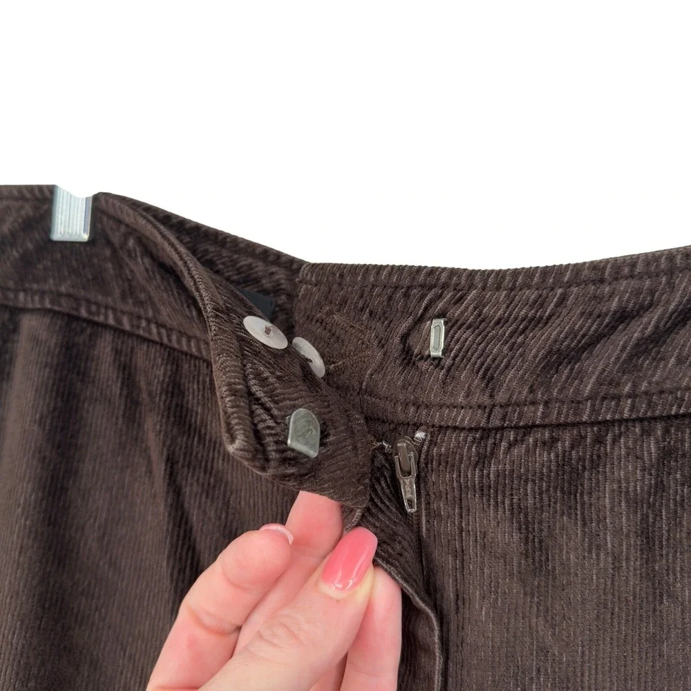 Escada Brown Stretch Corduroy Flare Pants EU 38 US‎ 8 Neiman Marcus